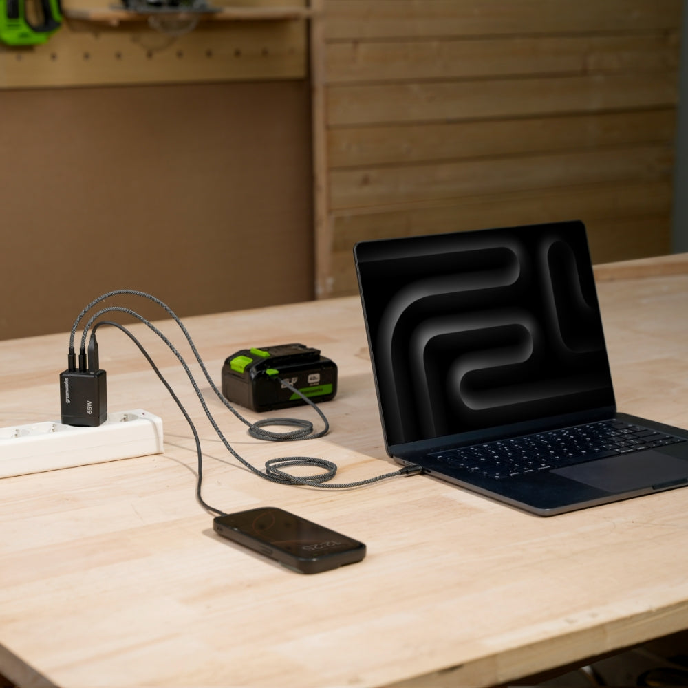 POWERALL 24 V štartovacia súprava, 2 Ah USB-C batéria + 65 W nabíjačka
