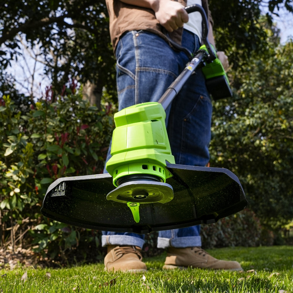 Kosačka na trávu POWERALL 48V (24V x 2) 41cm + strunová kosačka 24V 25cm + pištoľový fukár 24V 209 km/h, súprava