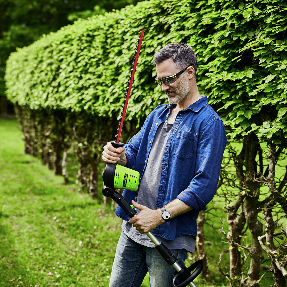 Teleskopické nožnice na živý plot 60 V 51 cm, 2. generácia - iba náradie