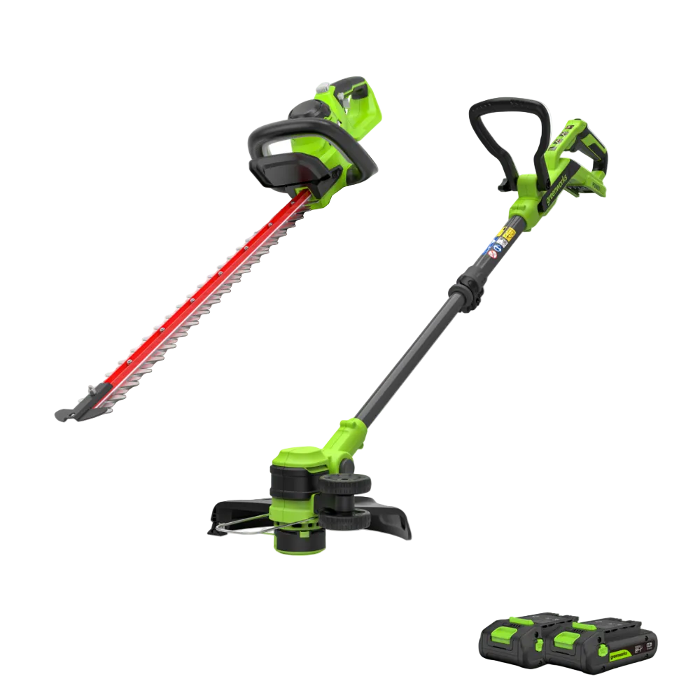 Strunová kosačka POWERALL 24V 30cm + nožnice na živý plot 61cm, súprava