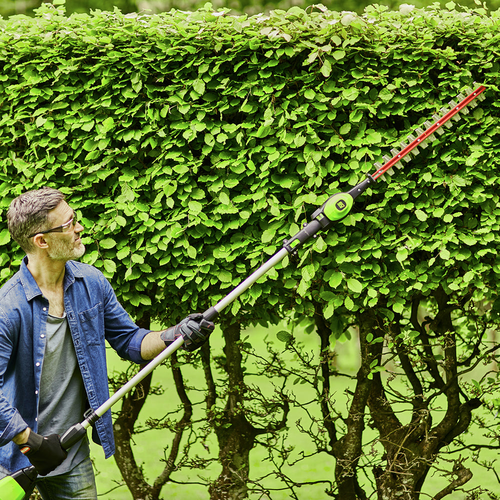 Teleskopické nožnice na živý plot 60 V 51 cm, 2. generácia - iba náradie