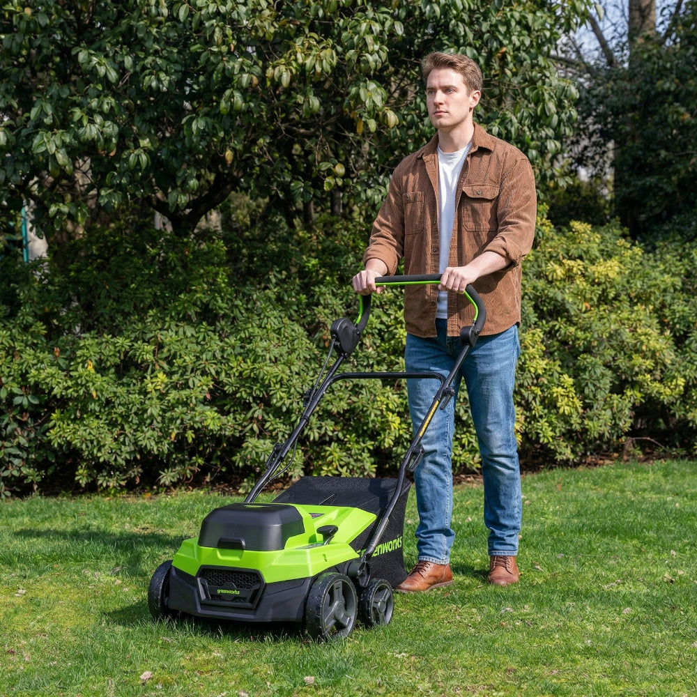 POWERALL 48 V (24 V x 2) vertikutátor / prevzdušňovač 2 v 1, 38 cm - iba náradie