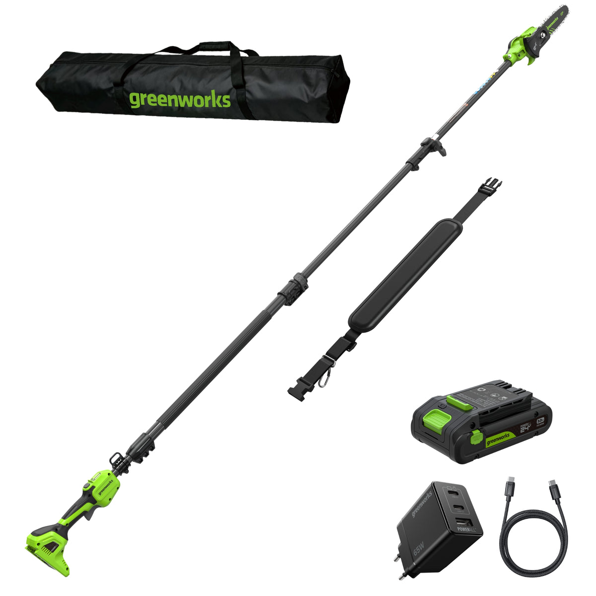POWERALL 24V teleskopická tyčová píla 20cm - batéria 3Ah