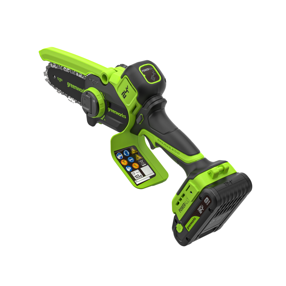 POWERALL 24V mini reťazová píla 10cm Gen. II s predlžovacou tyčou - batéria 2Ah