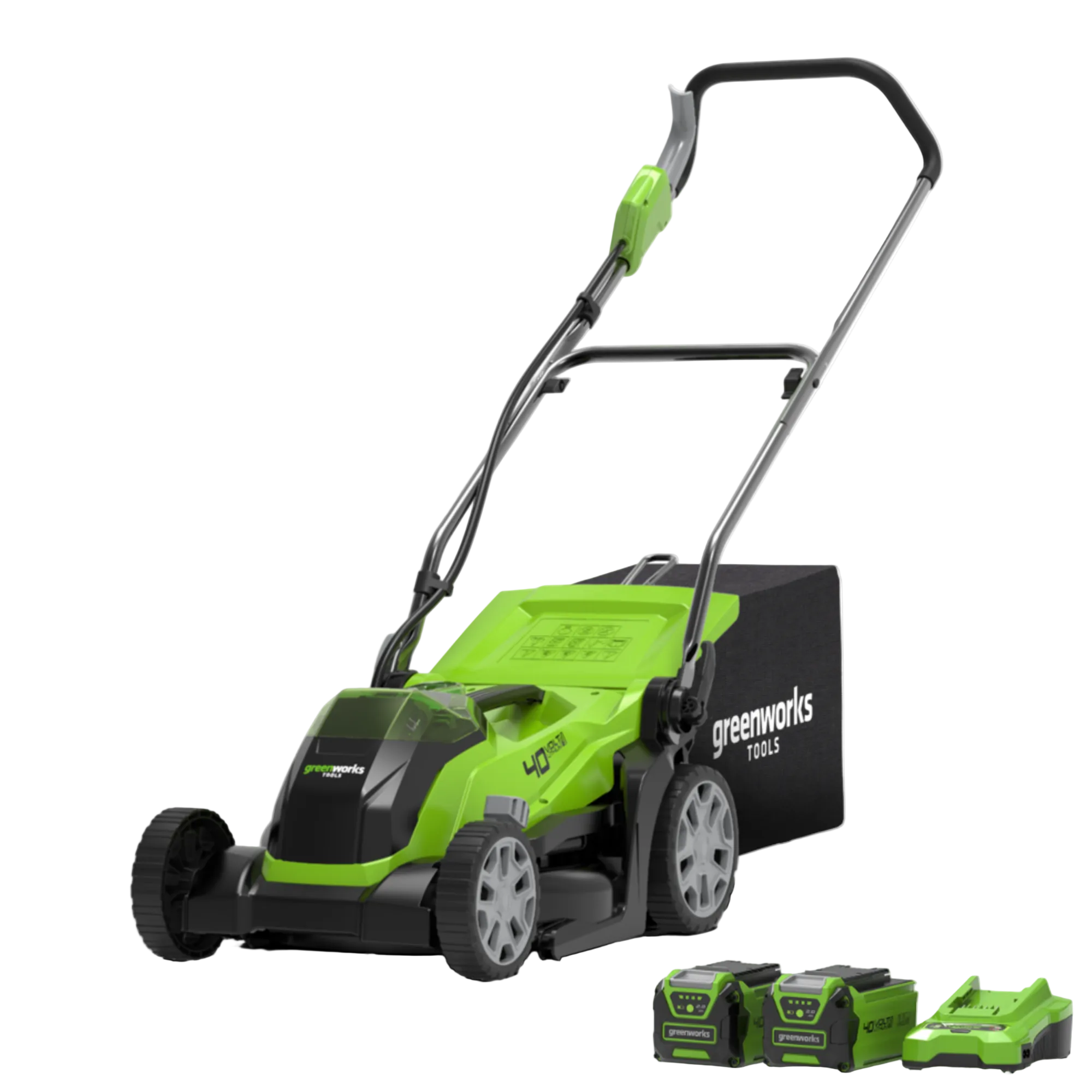40V kosačka na trávu 35cm - 2x 2Ah batéria