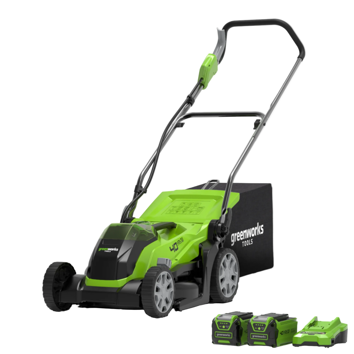 40V kosačka na trávu 35cm - 2x 2Ah batéria