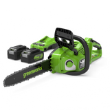 Reťazová píla POWERALL 48 V (24 V x 2), 36 cm - 2x 4 Ah batéria